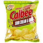 Calbee Crispy Potato Chips Sour Cream 72g