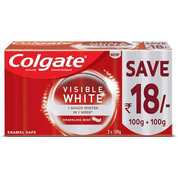 Colgate Visible White Toothpaste Sparkling Mint 200 g
