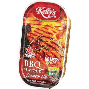 Kelly's BBQ Luncheon Ham 100g