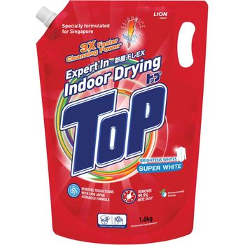 Top Liquid Detergent Refill Super White 1.6kg