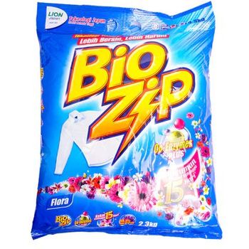 Bio Zip Serbuk Detergen Flora 2.3kg