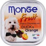 Monge Fruit Dog Wet Food Duck Orange 100g