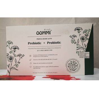 Oommi Premix Drink With Prebiotic And Probiotic 30pcs
