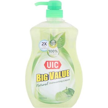 UIC Natural Dish Washing Liquid Sparkling Lime 1l