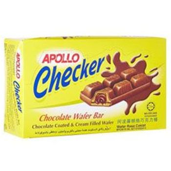 Apollo Checker Chocolate Wafer Bar 18g