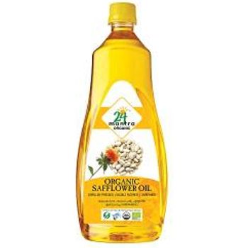 24 Mantra Organic Cold Pressed Kardi Safflower Oil 1L