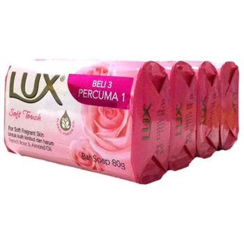Lux Soft Touch Bar Soap 4pcs 80g