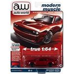 Auto World 2018 Dodge Challenger Hellcat Red 1:64 Diecast Replica Model