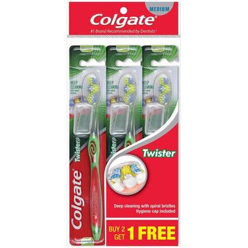 Colgate Toothbrush Twister M 3pcs