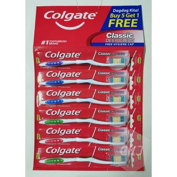 Colgate Toothbrush Classic Deep Clean 6pcs