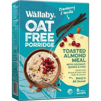Wallaby Oat Porridge Cranberry And Vanilla