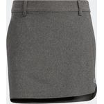 Adidas Women Golf 3 Stripes Slit Detail Skirt Dark Grey Heather