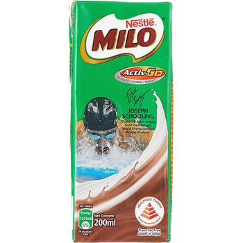 Milo Chocolate Malt Uht Packet Drink Night Light 24 x 200ml
