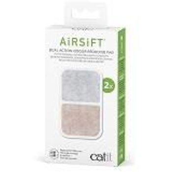 Catit Airsift Dual Action Air Purifier Pad 2 Pack Two Media Filter To Keep Litter Box Odors At Bay
