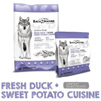 Back 2 Nature Grain Free Fresh Duck + Sweet Potato Cuisine