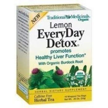 Tea Everyday Organic Detox Lmn 16 Bag Value Bulk Multipack