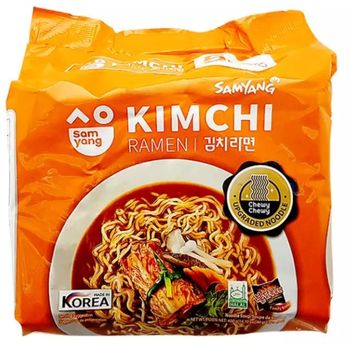 Samyang Ramen Kimchi Sauce Flavor Instant Ramen Pack 5 x 80g