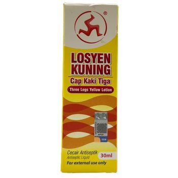 Three Legs Brand Losyen Kuning Yellow Lotion 30ml