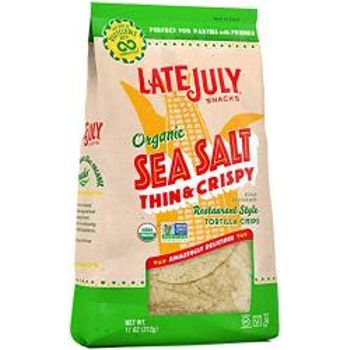 Late July Organic Restaurant Style Tortilla Chip Sea Salt 312g