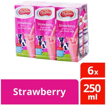 F&N Magnolia Uht Packet Milk Strawberry