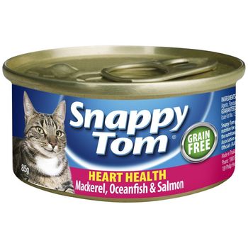 Snappy Tom Heart Health Cat Food Mackerel Oceanfish & Salmon 85g