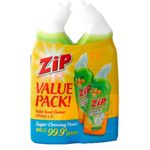 Zip Toilet Bowl Cleaner Lemon 2pcs 500ml