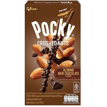 Glico Pocky Crushed Nuts Noir Chocolate with Crushed Almonds 25g