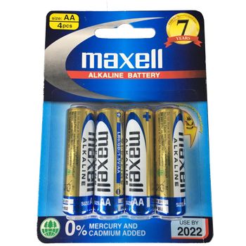 Maxell AA Alkaline Battery 4pcs