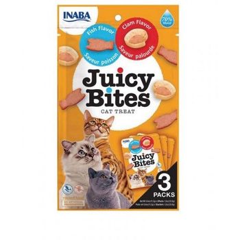 Inaba Juicy Bites Fish And Clam Flavor 3pcs