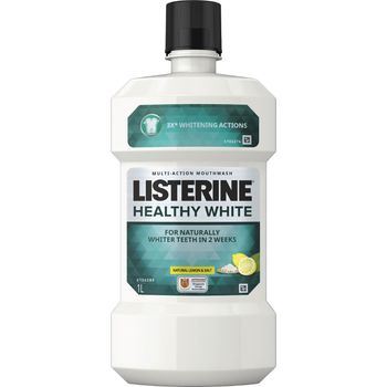 Listerine Healthy White Lemon And Salt White 1L