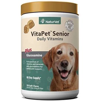 NaturVet Daily Supplements for Dogs Plus Glucosamine Minerals