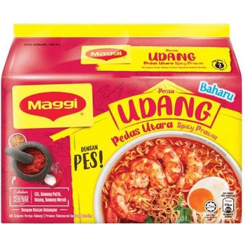 Maggi Perisa Udang Pedas Utara 5 x 89g
