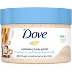 Dove Body Scrub with Macadamia Flour And Rice Milk 298g