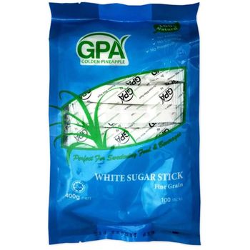 Gpa Sugar 100 Natural White Sugar Sticks 4g X 100s