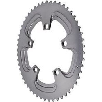 absoluteBLACK Chainring Oval 110/5BCD 2x Winter 52T Grey