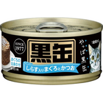 Aixia Kuro-Can Mini Tuna And Skipjack Tuna with Whitebait Canned Cat Food 80g