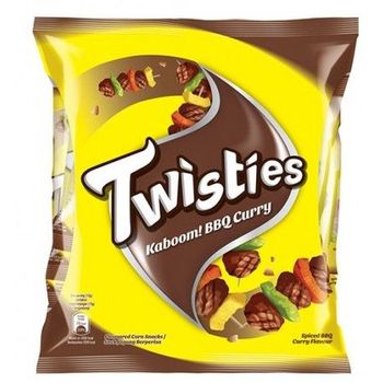 Twisties Corn Snack Kaboom Bbq Curry