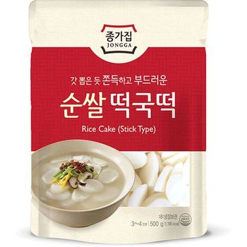 Chongga Korean Rice Cake Sliced 500g