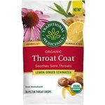 Traditional Medicinals - Herbal Lozenges, Organic Throat Coat lemon Ginger Echinacea (16 drops)