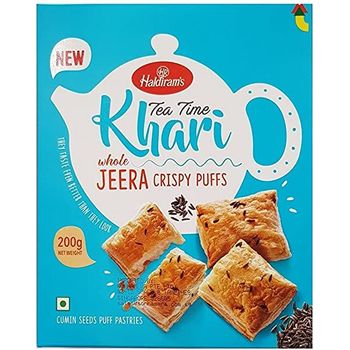 Haldiram's Tea Time Khari Whole Jeera Crispy Puffs 200g
