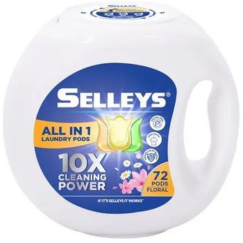 Selleys All in 1 Laundry Pods Tubs - Floral (72 pods)