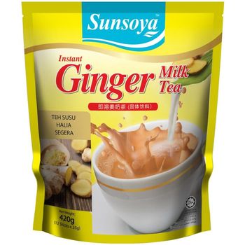 Sunsoya Instant Ginger Milk Tea (12 sticks x 35g)