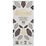 Divine Chocolate Organic FT Dark 95% Choc 80g