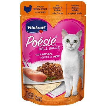 Vitakraft Cat Food Poesie Delisauce Turkey 85g
