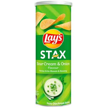 Lay's Stax Sour Cream and Onion Potato Chips 135g