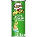 Pringles Potato Crisps Sour Cream And Onion Flavored 5.5oz Can