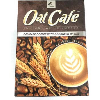 Fitwell Oat Cafe Instant White Coffee 12pcs 30g