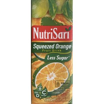 Nutrisari Squeezed Orange Less Sugar 200ml