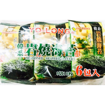 Yo-long Korean Seasoned Seaweed 6pcs