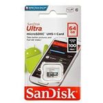 SanDisk Ultra 64gb 100mb s Uhs-i Class 10 Microsdxc Card Sdsqunr-064g-gn3mn